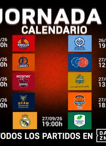 Calendario Liga Endesa 2026-27: ¡Todas las fechas y horarios!