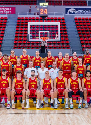 Las dos Selecciones Absolutas, más unidas que nunca en Zaragoza