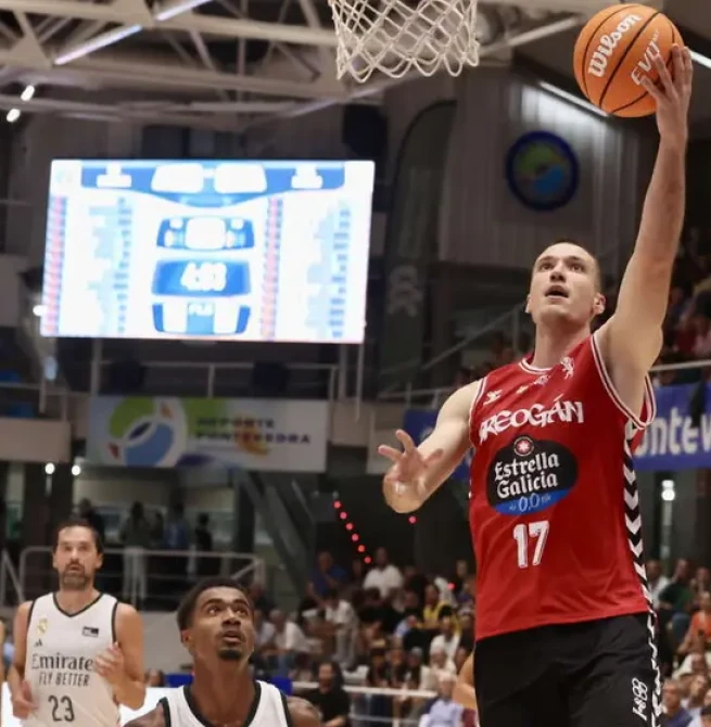 El Breogán tumba al Real Madrid en Pontevedra (110-102) con catorce triples