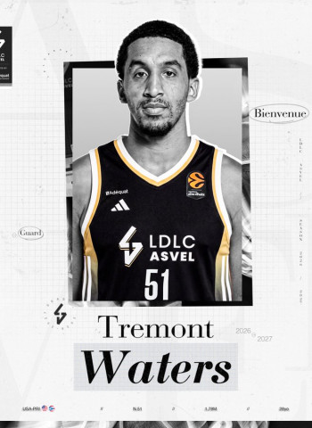 Tremont Waters Returns to Europe: ASVEL Completes Point Guard Position