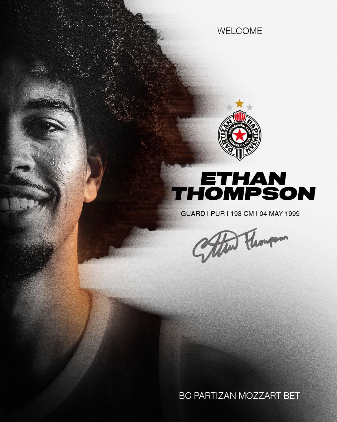 Ethan Thompson firma dos temporadas con el Partizan