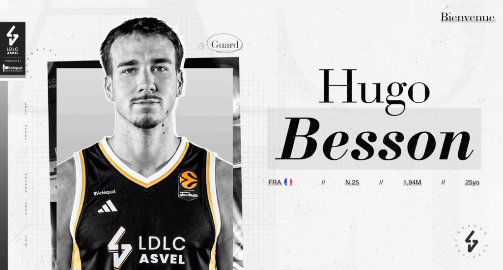 Hugo Besson Signs with ASVEL, Returns to France
