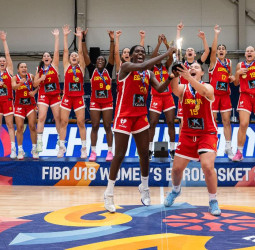 Campeonas de Europa U18 con una exhibición para la historia, 46-82