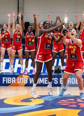 Campeonas de Europa U18 con una exhibición para la historia, 46-82