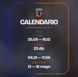 Ya está aquí el calendario oficial de la Liga U 2026-27