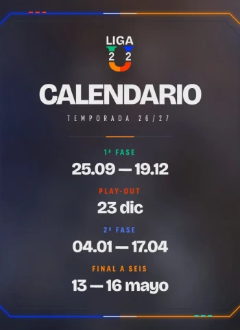 Ya está aquí el calendario oficial de la Liga U 2026-27