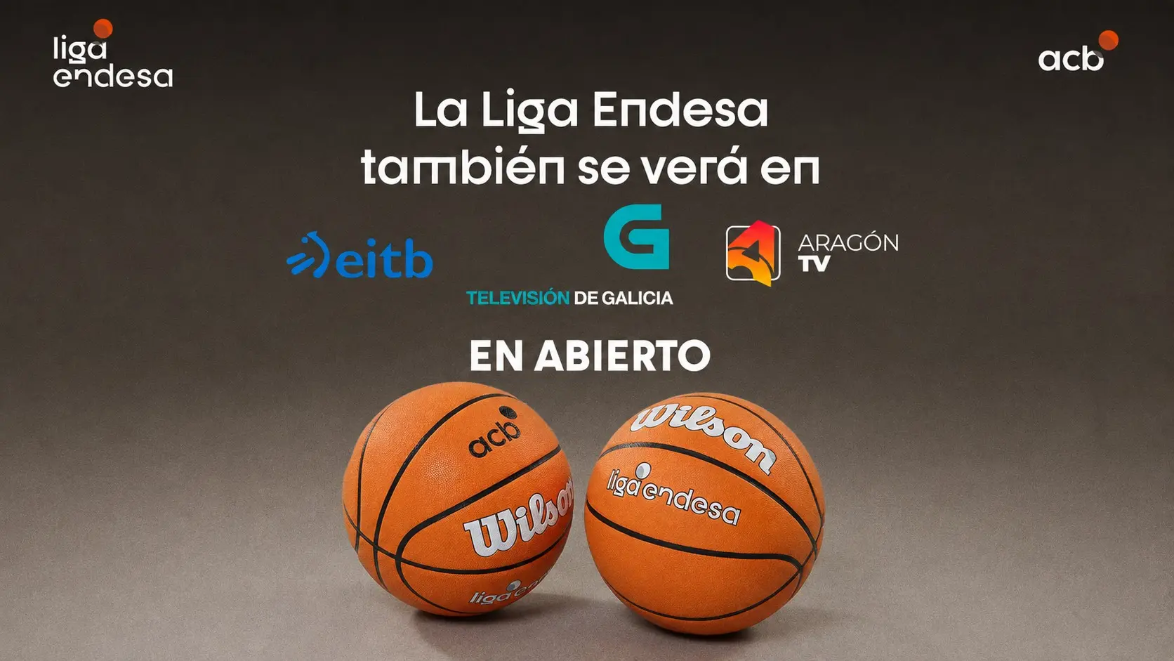 La Liga Endesa amplía su alcance y se verá también en abierto en TVG, Aragón TV y EITB