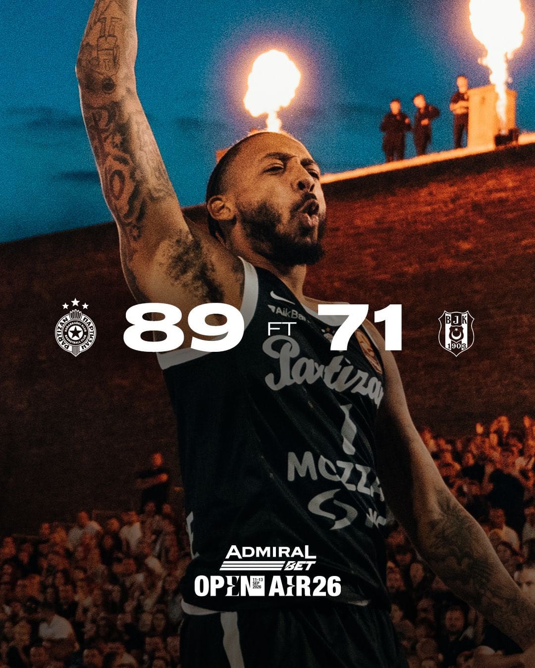 El Partizan de Belgrado cierra el torneo Admiral Bet con victoria (87-71)