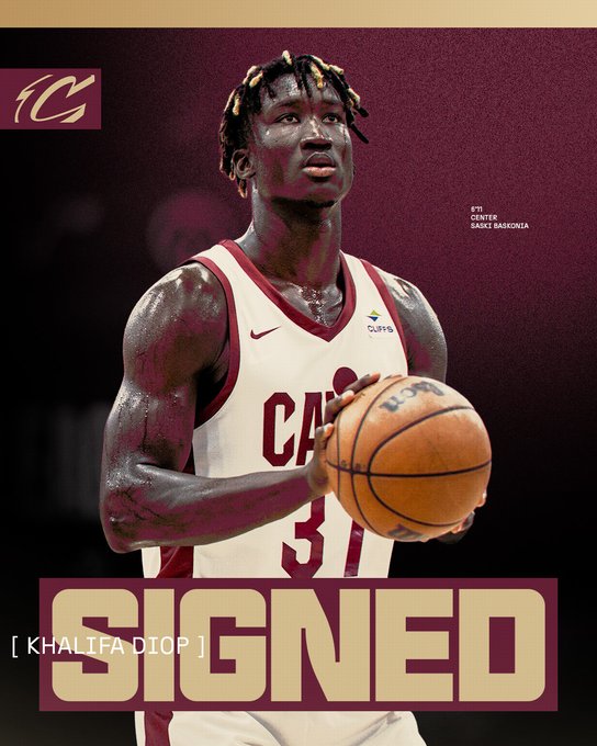 Khalifa Diop deja el Baskonia y firma con los Cavaliers cuatro años después del Draft