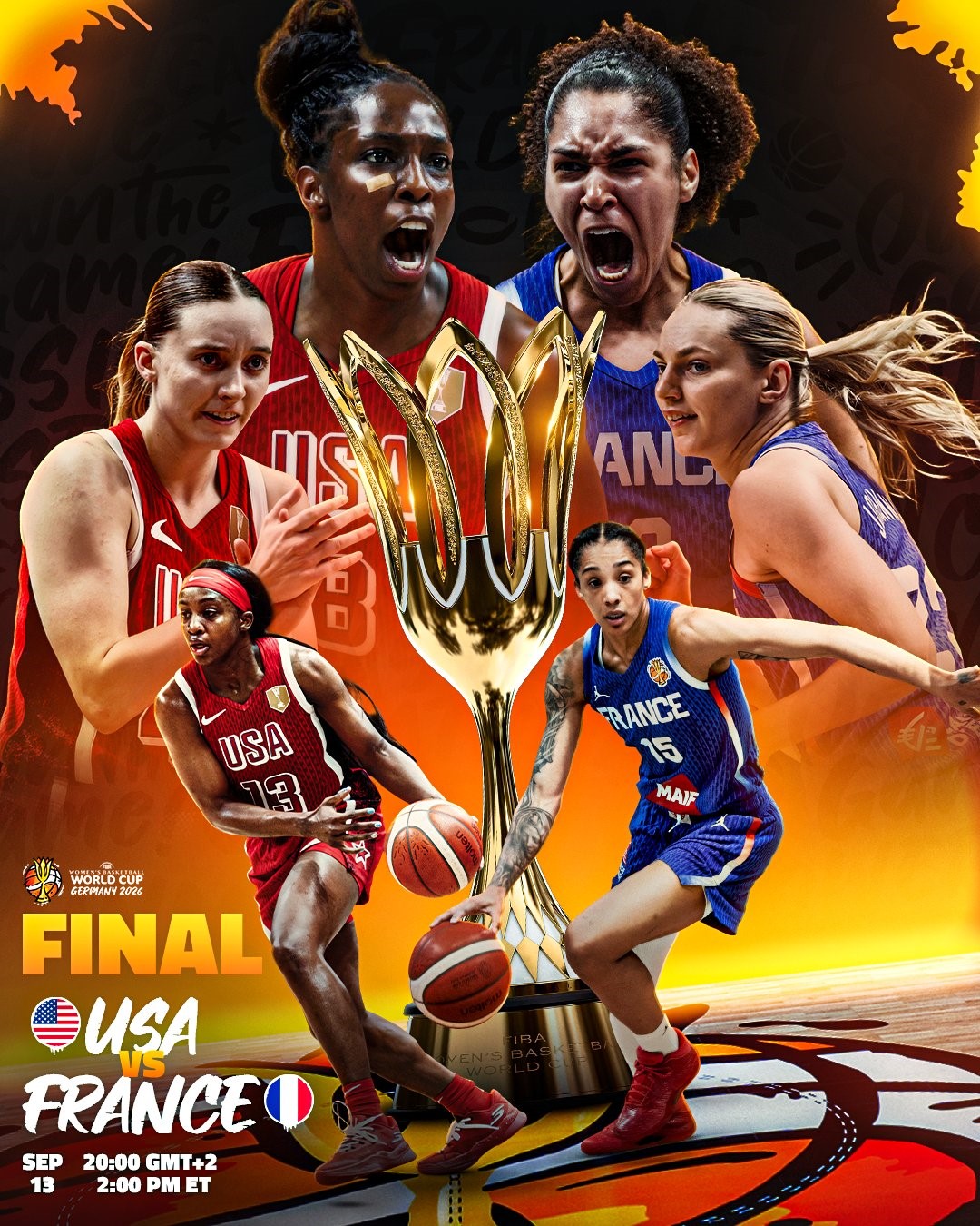 USA and France Battle for Women's World Championship Title in Berlin