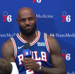 LeBron James, en su presentación con los Sixers: "No he dejado a mi familia para perder en segunda ronda"