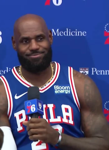 LeBron James, en su presentación con los Sixers: "No he dejado a mi familia para perder en segunda ronda"