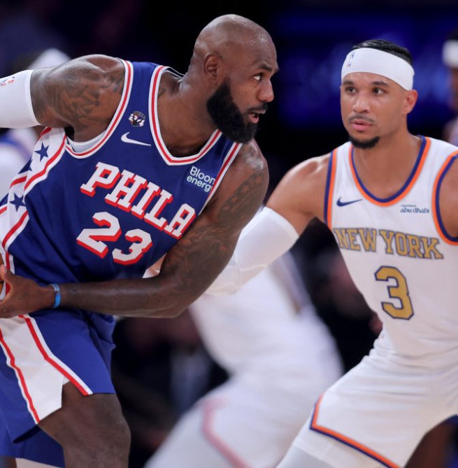 Los 76ers amargan la noche del anillo de los Knicks (106-100)