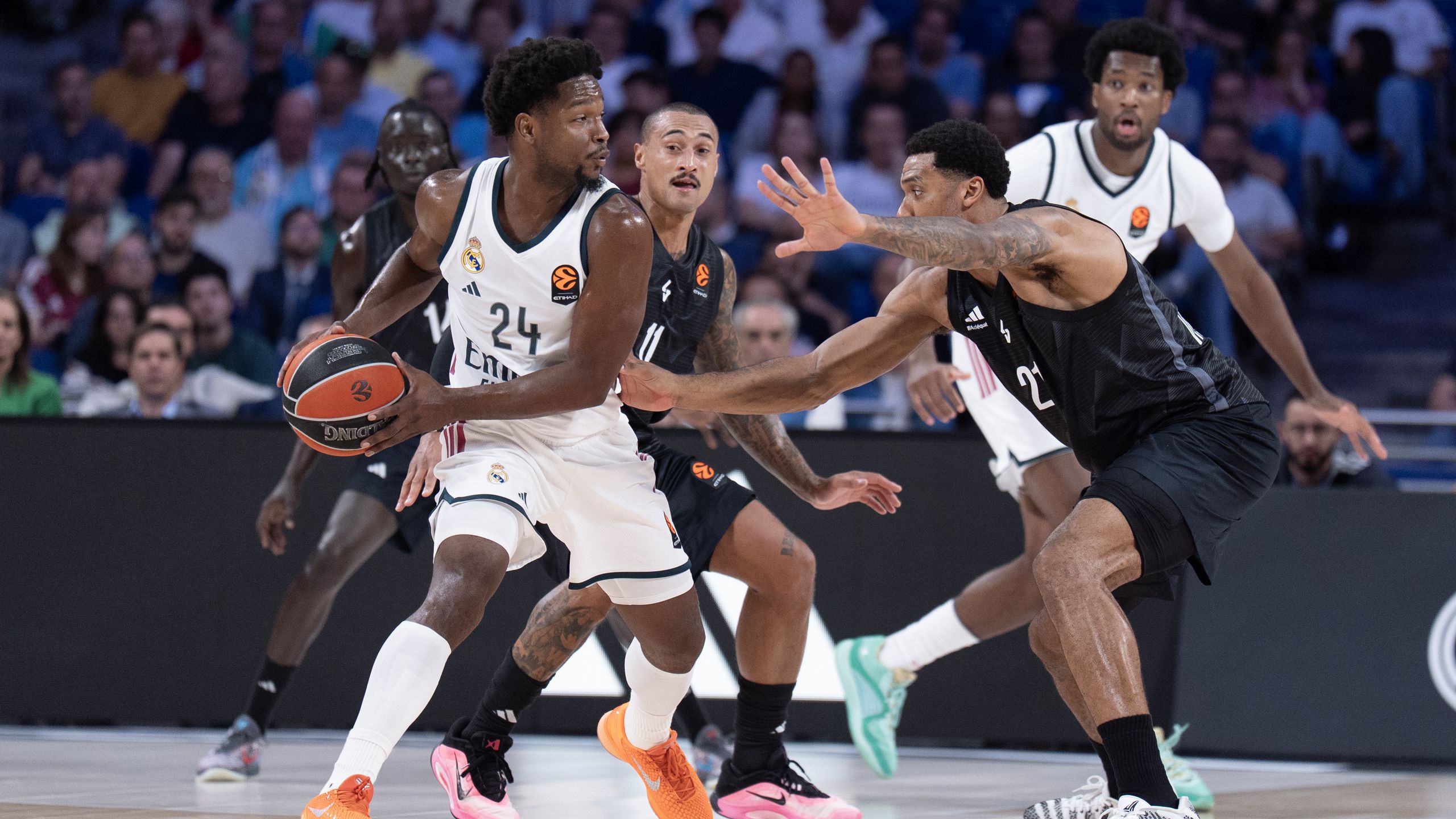Real Madrid 111-92 ASVEL: Andrés Feliz firma 8 triples y el Madrid iguala su balance