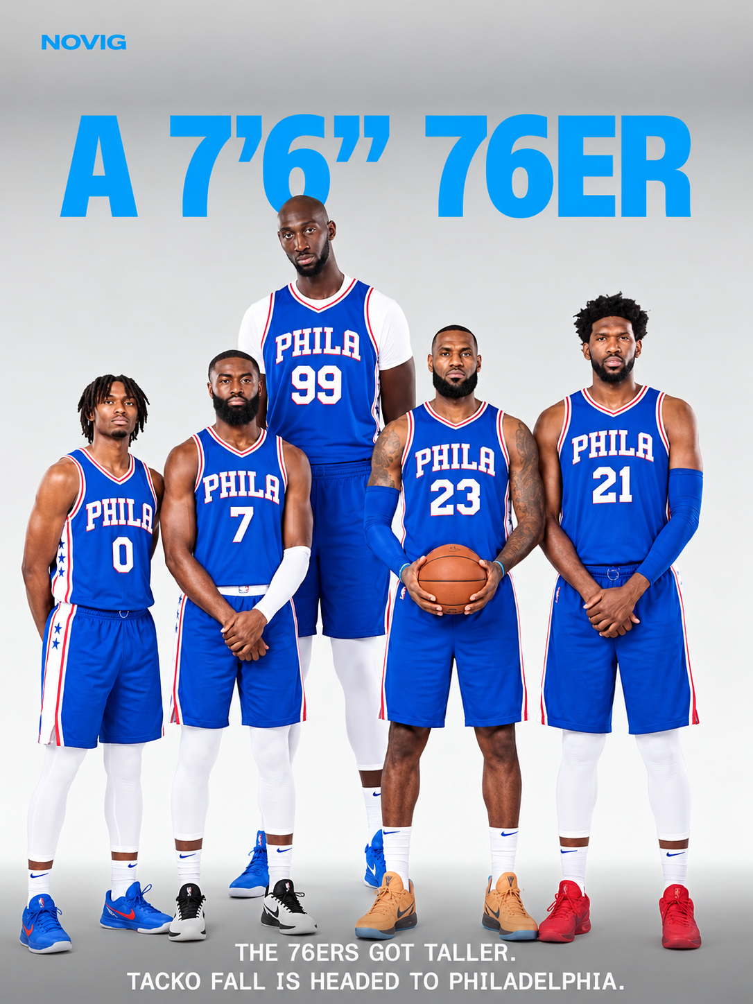 Los 76ers convierten el contrato de Tacko Fall en dual