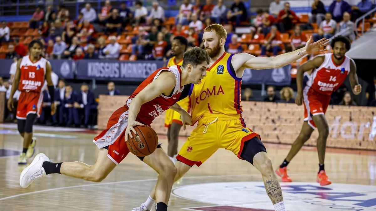 El Manresa respira en Europa: 108-88 al Roma Basketball