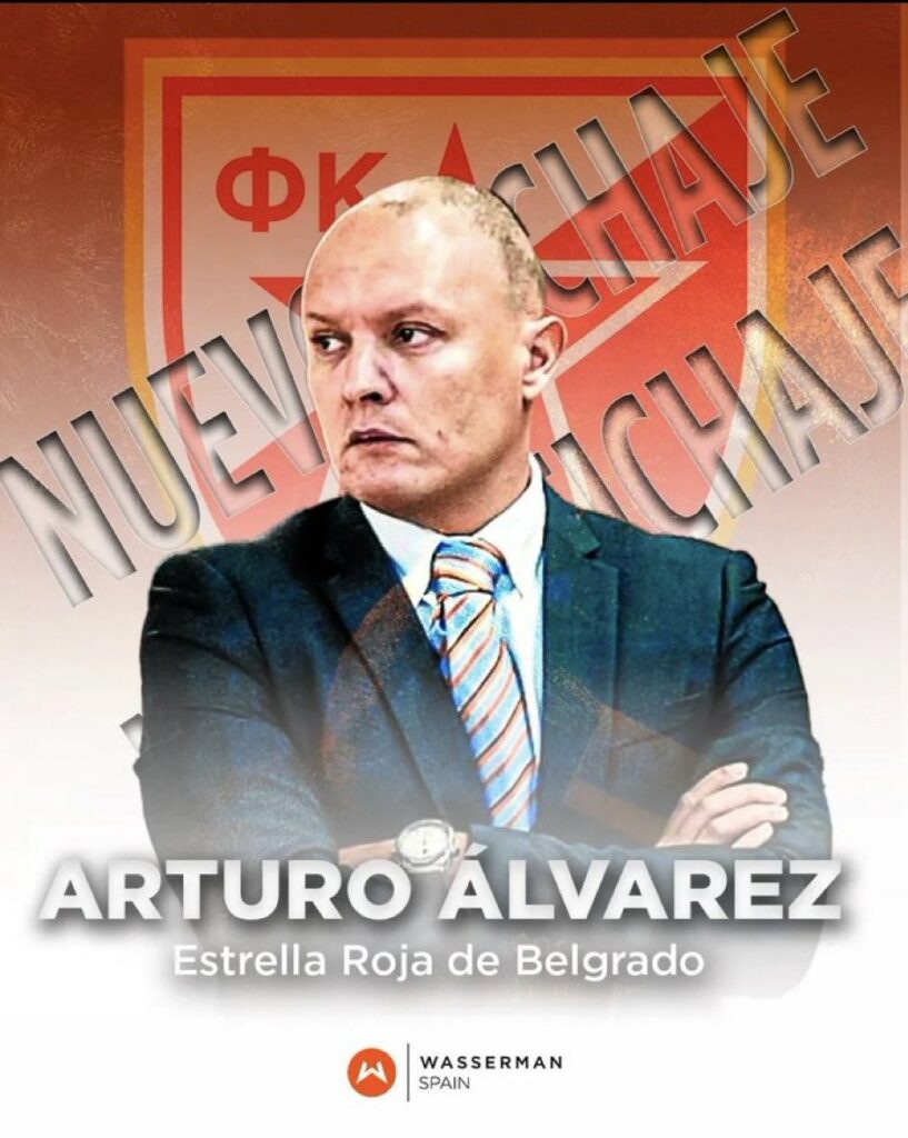 Anuncio del fichaje de Arturo Álvarez por Estrella Roja